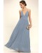 Depths Of My Love Dusty Blue Maxi Dress